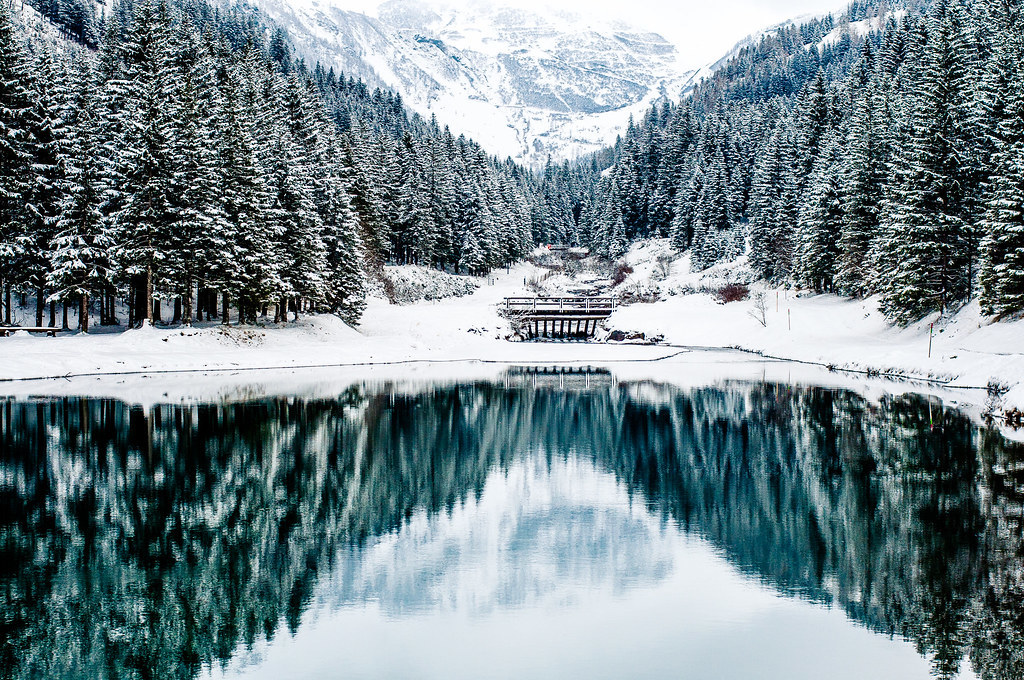 Stausee Steg, Malbun, Fürstentum Liechtenstein FL