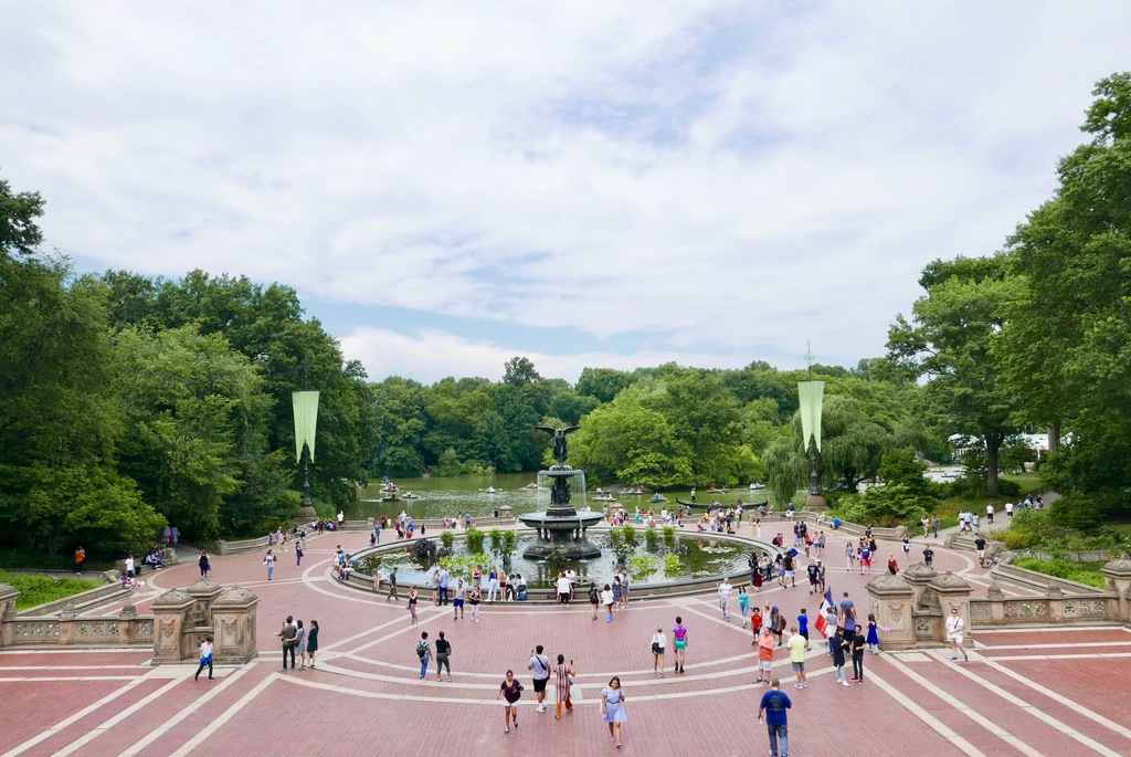 Fountain in Central Park, New York city