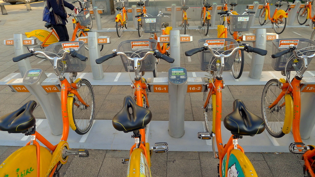 Taipei YouBike Public Bicycle System - Near Ximen Station