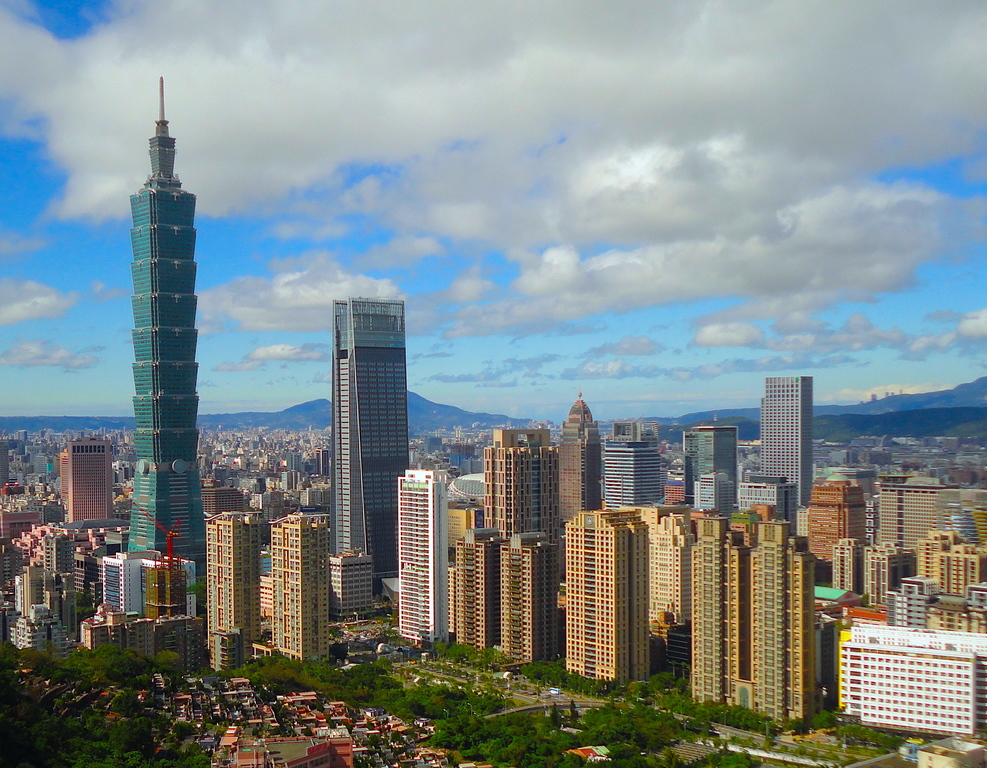 Taipei, Taiwan CBD Skyline