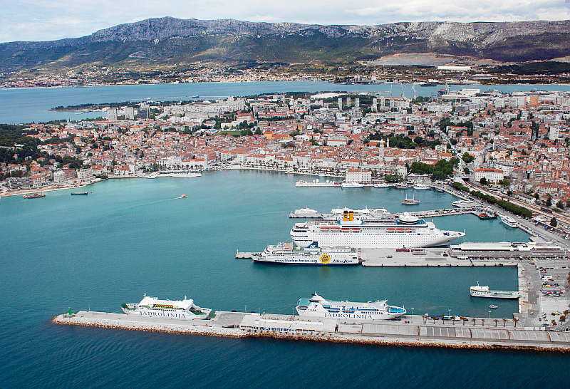 Port of Split from the air 1