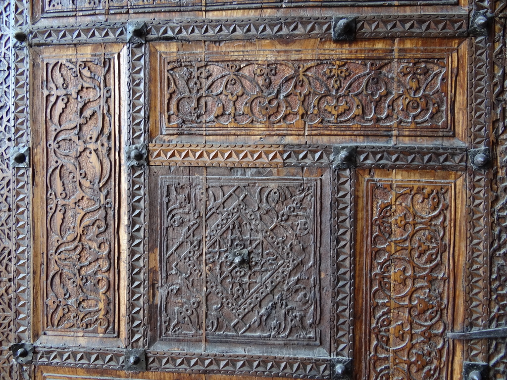 Carved Wooden Door of Narbutabey Medressa - Kokand - Uzbekistan