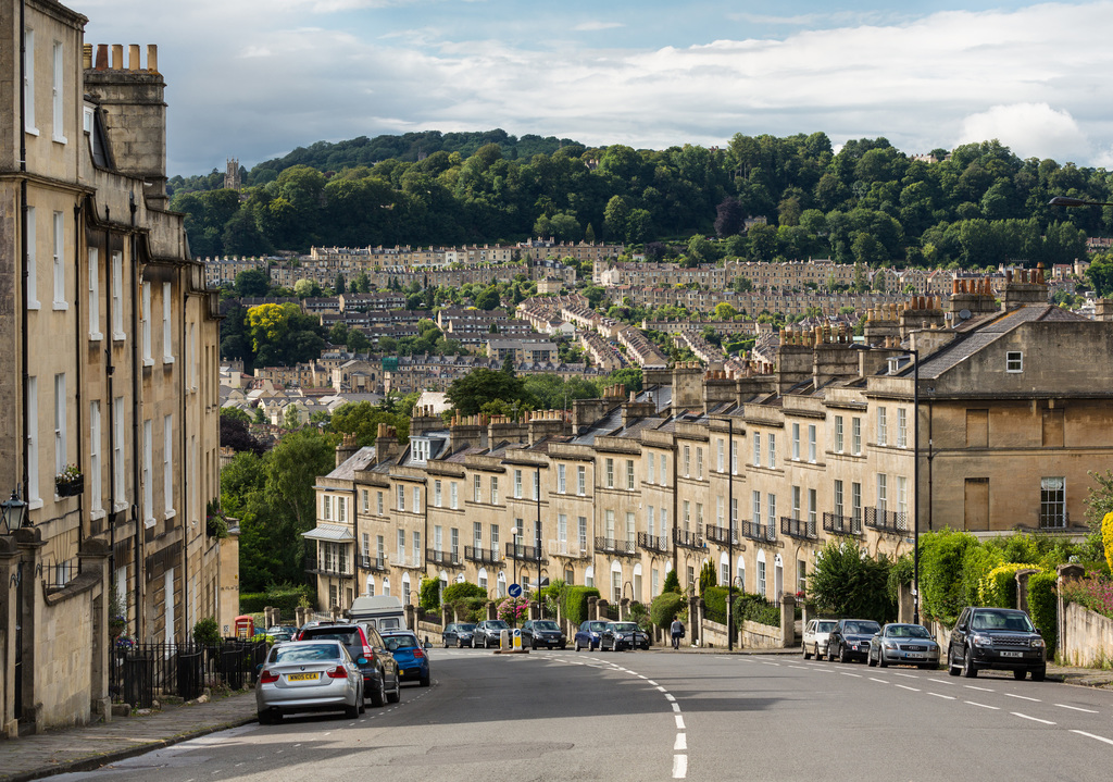 Bathwick Hill, Bath, Somerset, UK