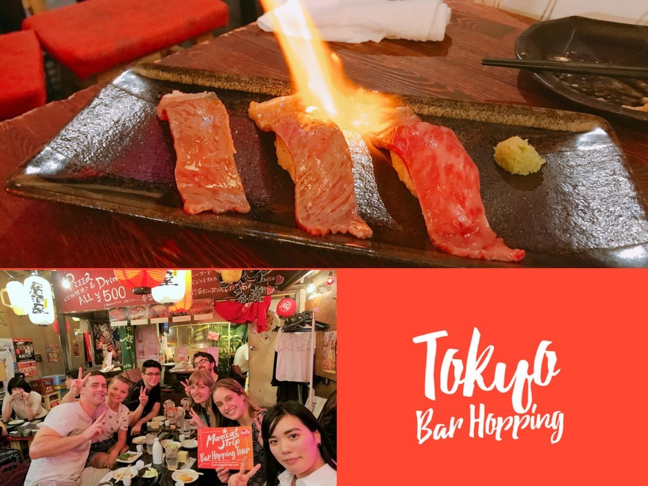 shibuya tournée des bars et visite gastronomique nocturne