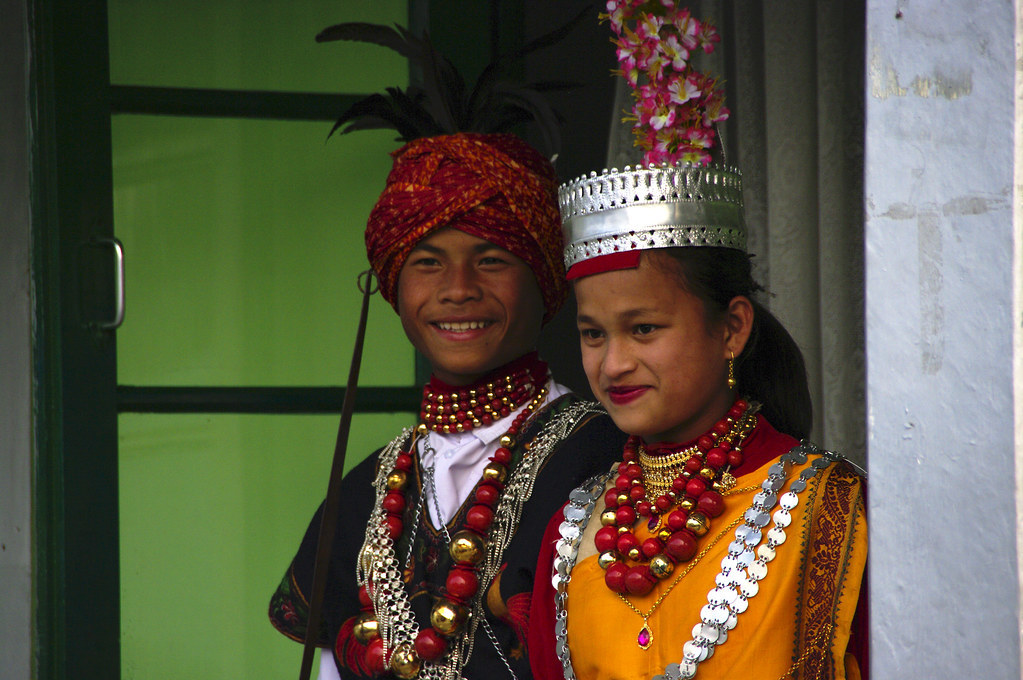 Children in Traditional Khasi Dress