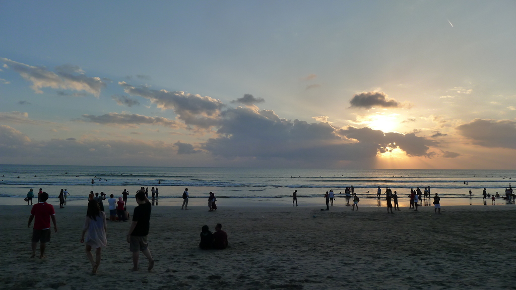 Bali - Sunset at Kuta Beach