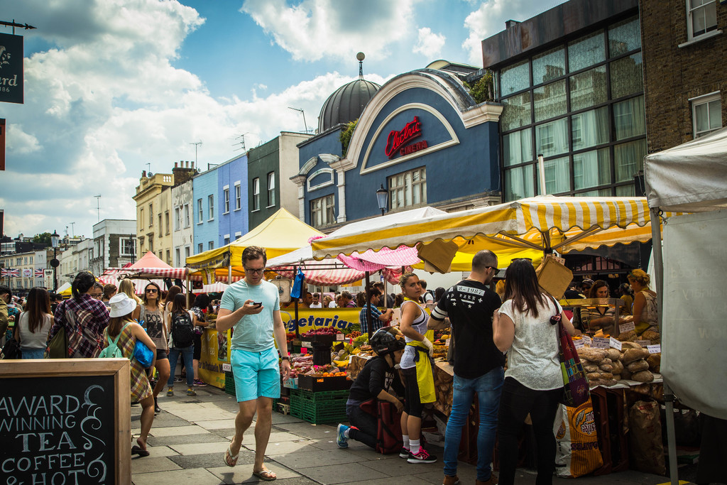 Portobello Market near Electric Cinema
