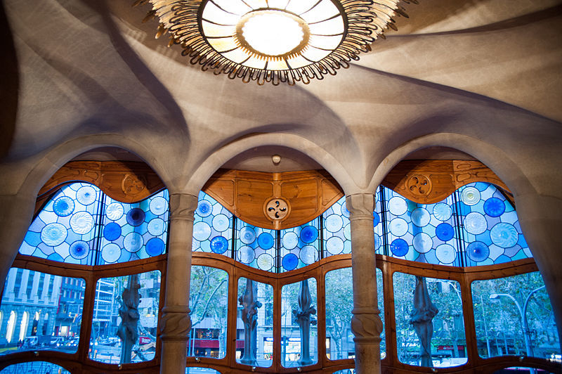 Casa Batlló (Antoni Gaudi) (interior), 43, Passeig de Gràcia, Eixample, Barcelona, Catalonia, Spain