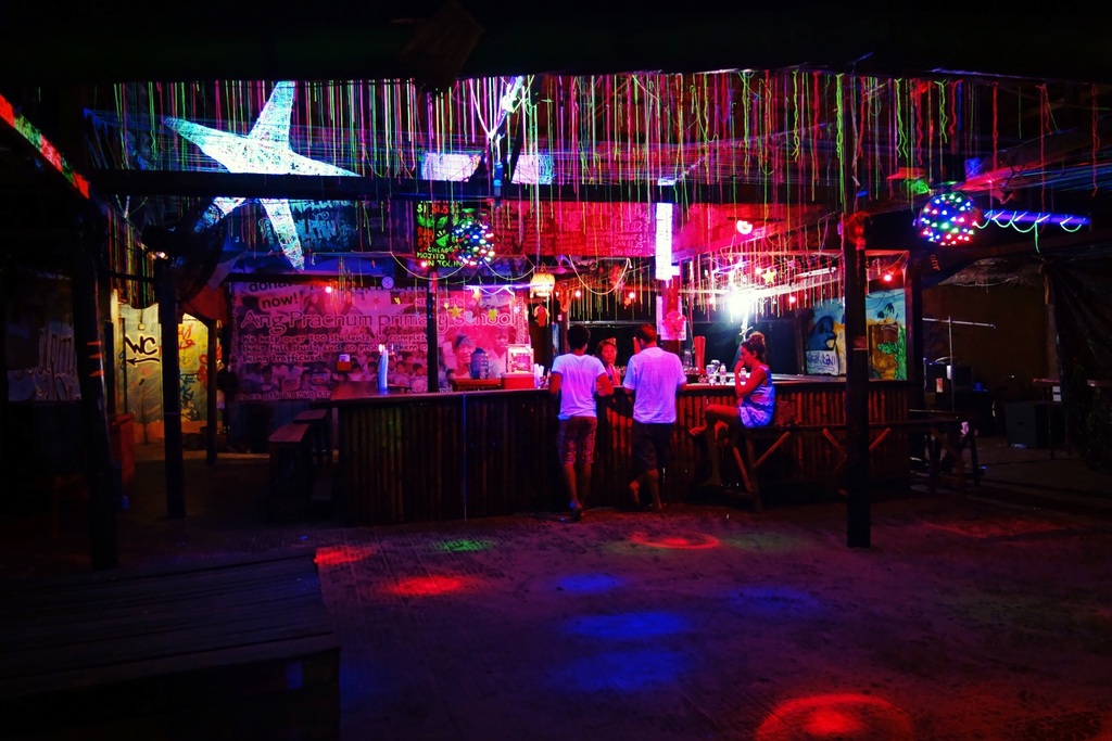 Dance floor in a bar
