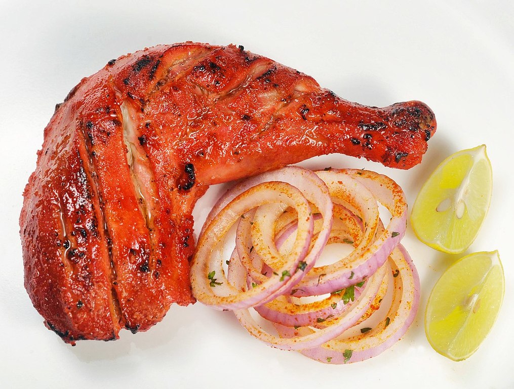 Tandoori chicken laccha piyaz