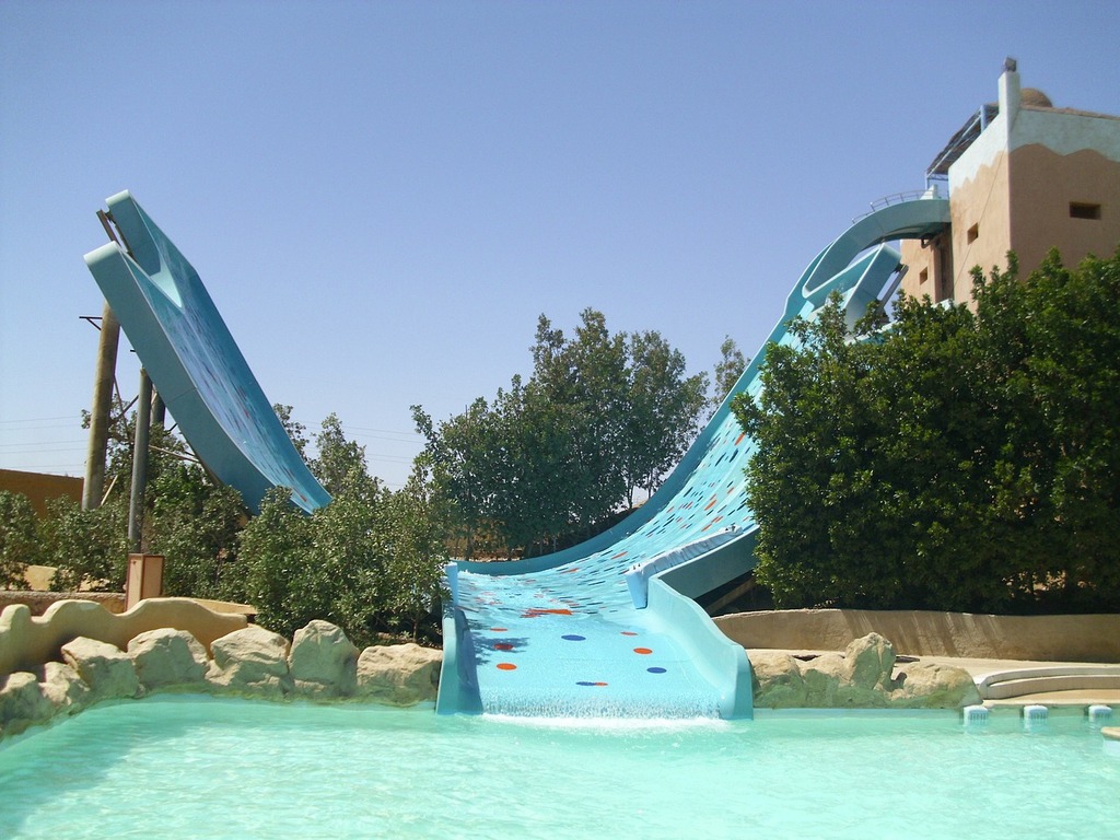 Riding the family slide