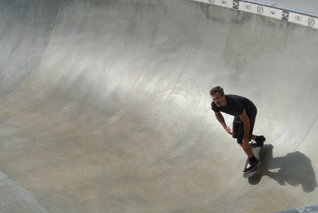 Skatepark with bowls