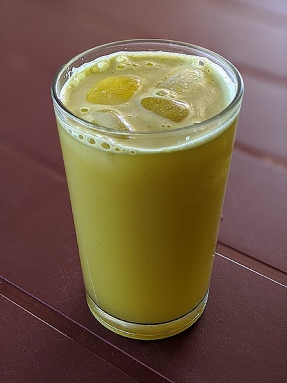 Glass of sugarcane juice