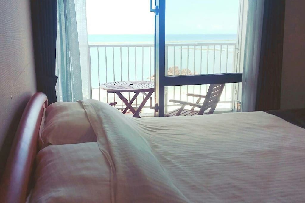 Ocean view from your bed