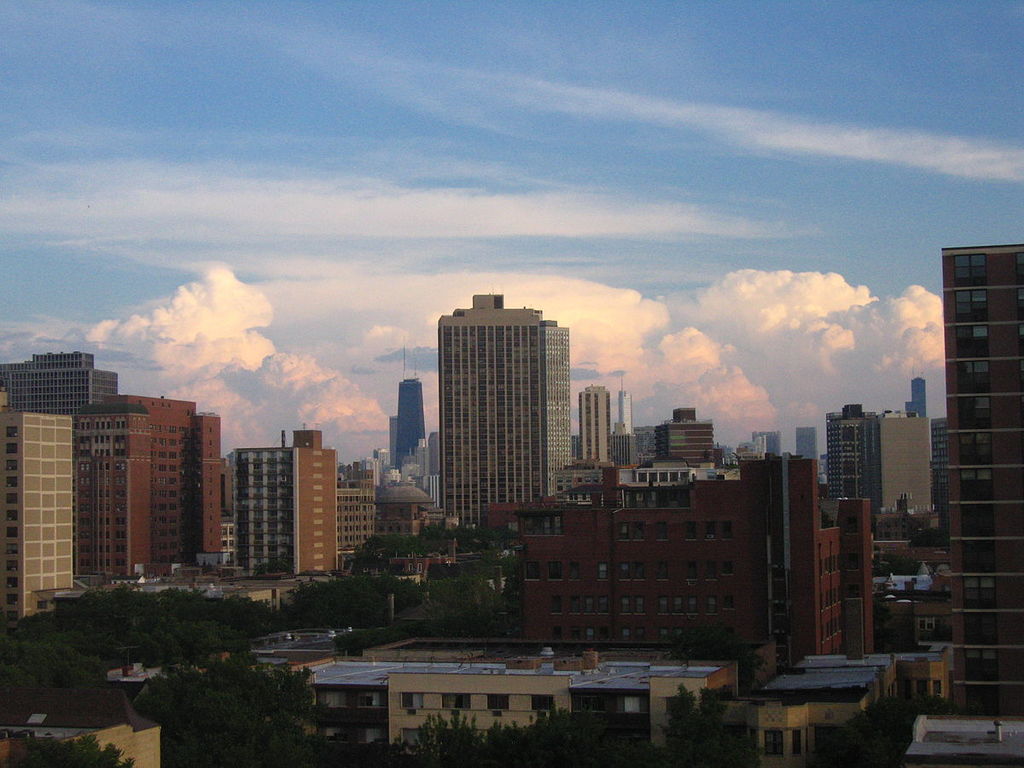 Chicago Skyline as seen from Lakeview