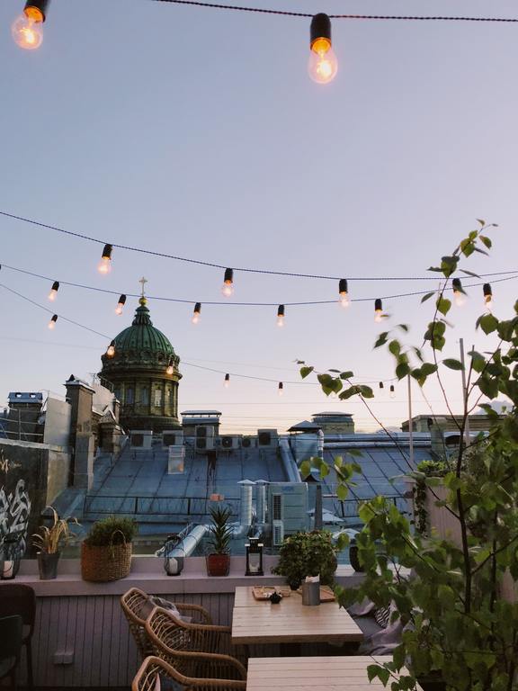 Minimalist designed rooftop 