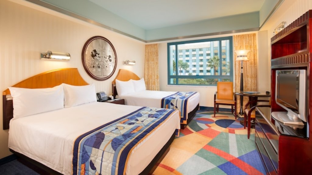 The rooms in Disney's Hollywood Hotel are fun and casual 