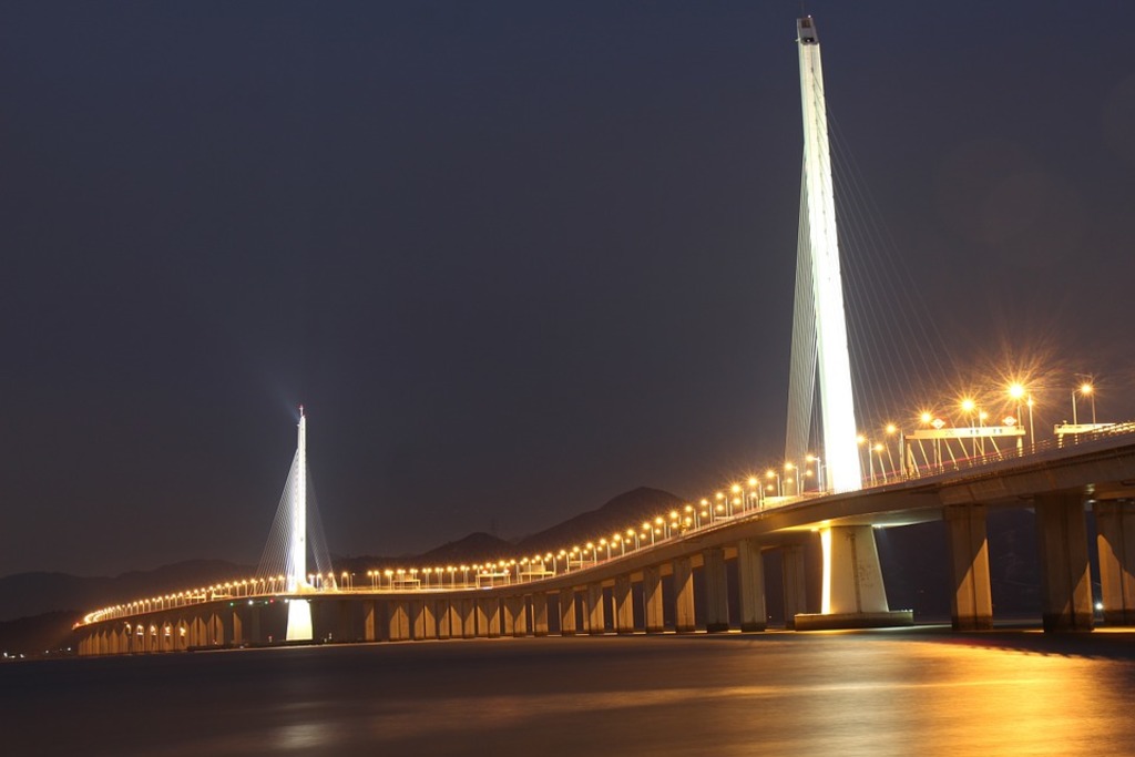 The Shenzhen Bay Bridge is another border crossing between Shenzhen and Hong Kong 