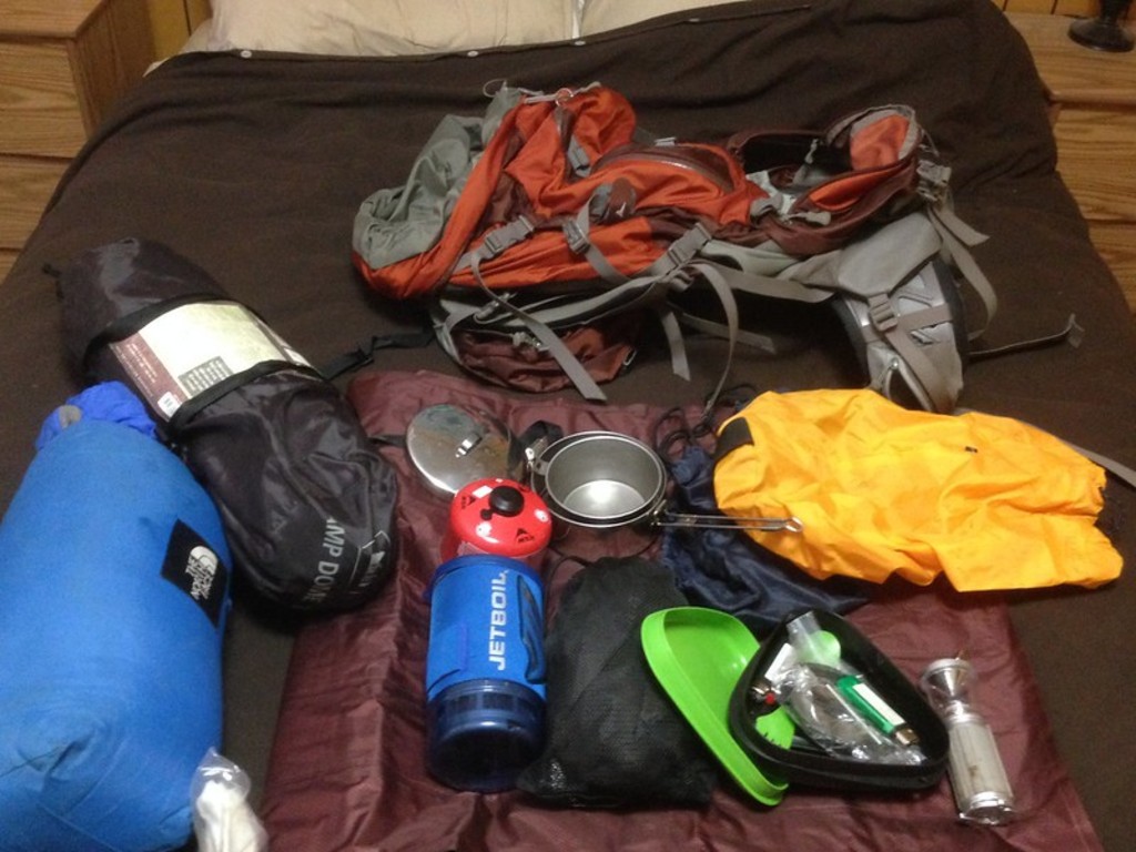 Organizing Backpack Gear