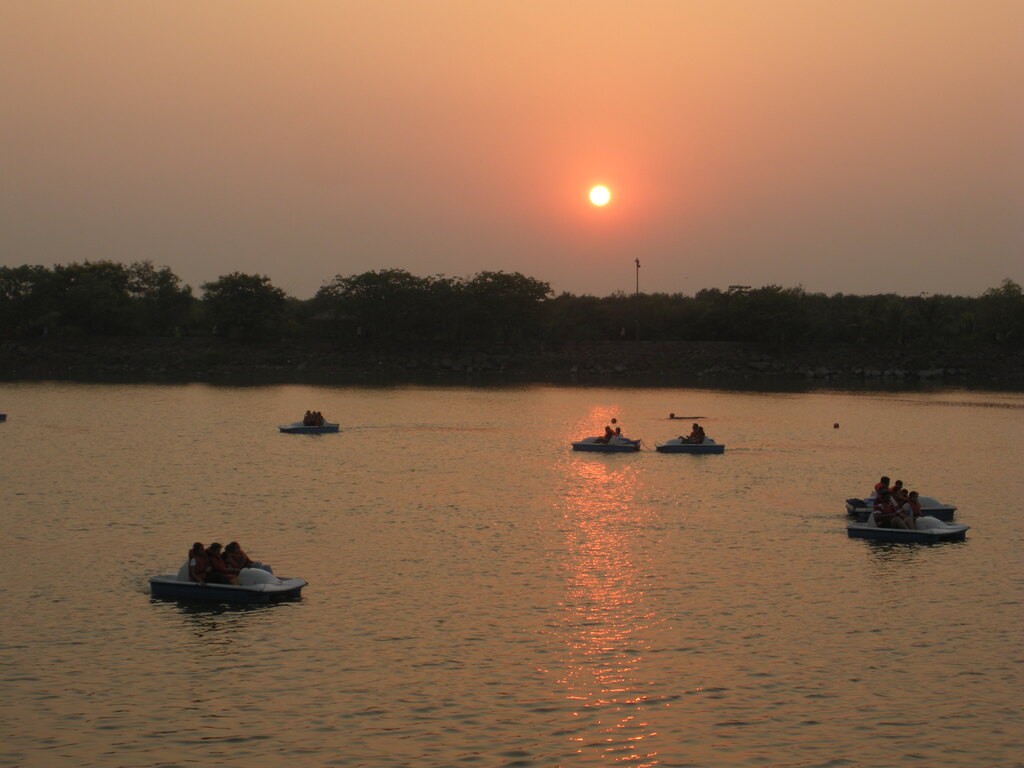 Paddle boating in Mini Seashore, Sagar Vihar