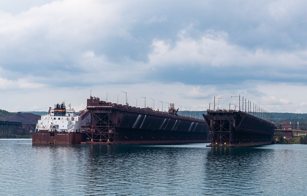 Iron Ore Docks, Two Harbors, Minnesota on Lake Superior North Shore (30951980688)