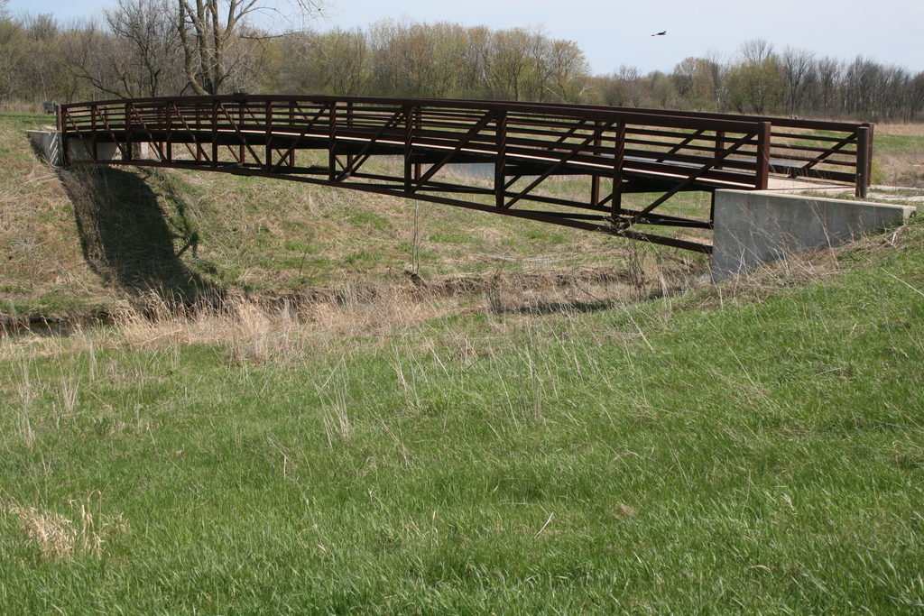 Bridge in havenwoods state forest milwaukee