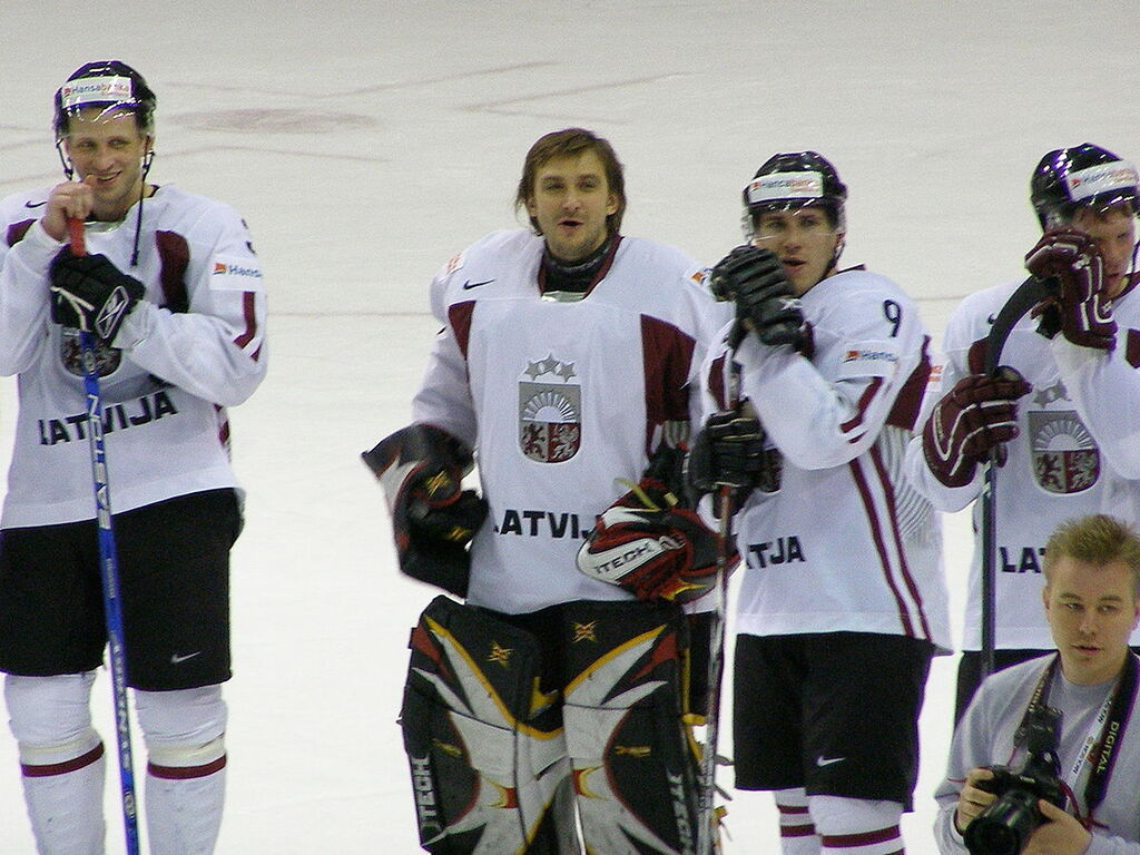 Latvian ice hockey team 2008 wc 2008