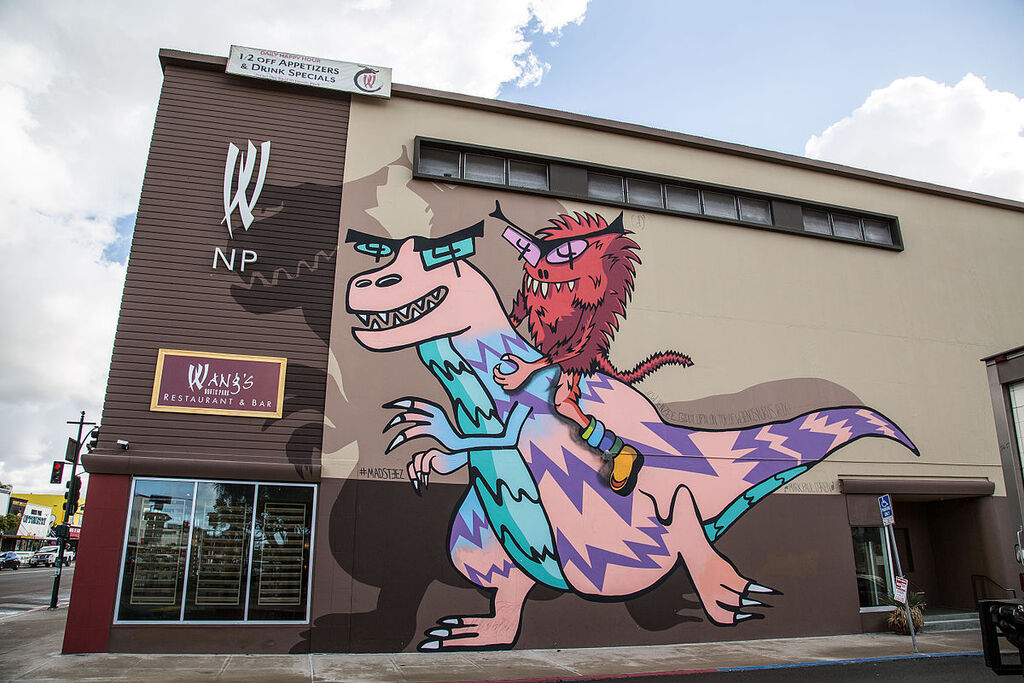 MADSTEEZ North Park Dinosaur Mural (15853089050)