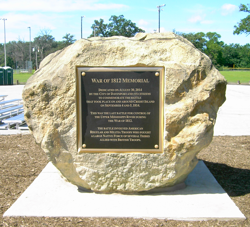 Iowa - Davenport (War of 1812 Memorial, Credit Island), Scott County September 1, 2014