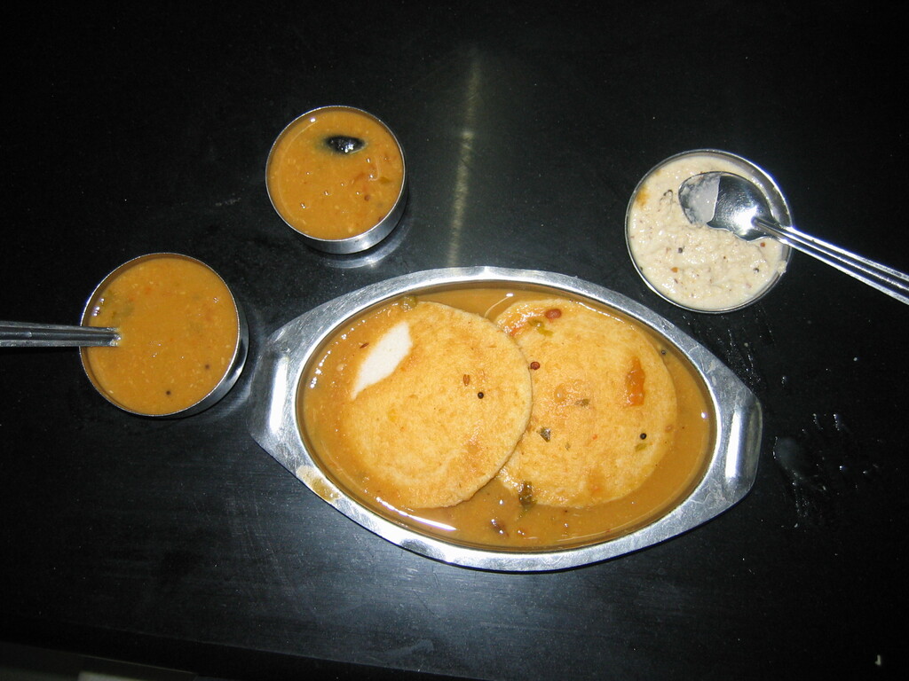 Idli with Sambar