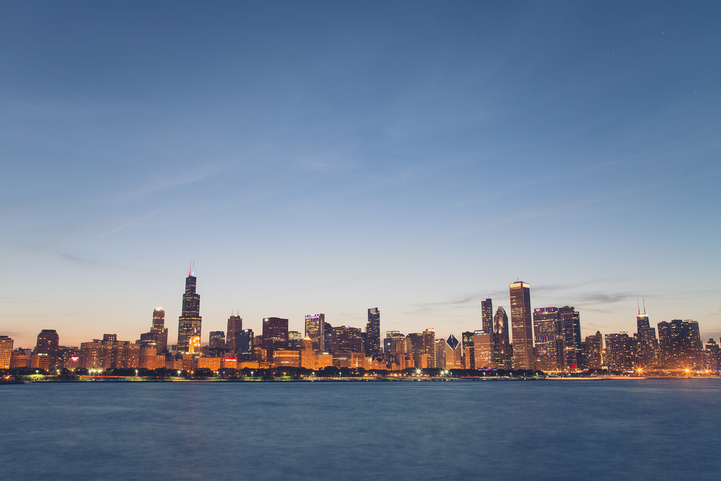 Chicago Skyline at Dusk