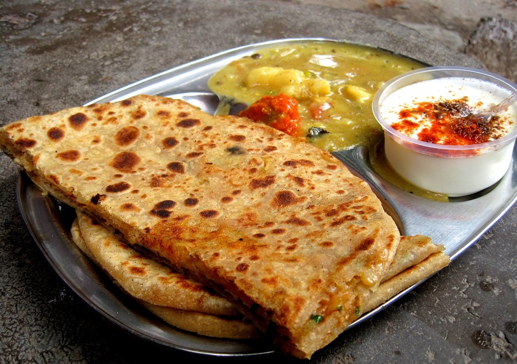 Indian food "Parathaaaaaaaaaaa"