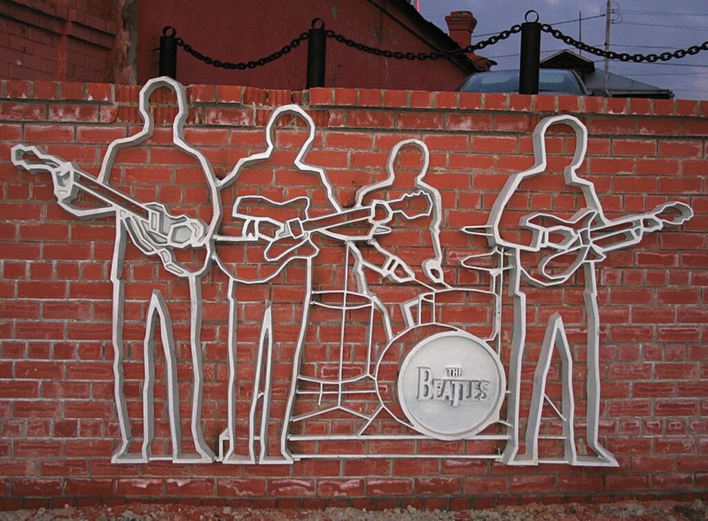 The Beatles mural in Yekaterinburg, Sverdlovskaya Oblast, RU