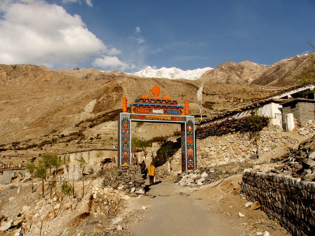 Entrance to Nako gompa, Spiti