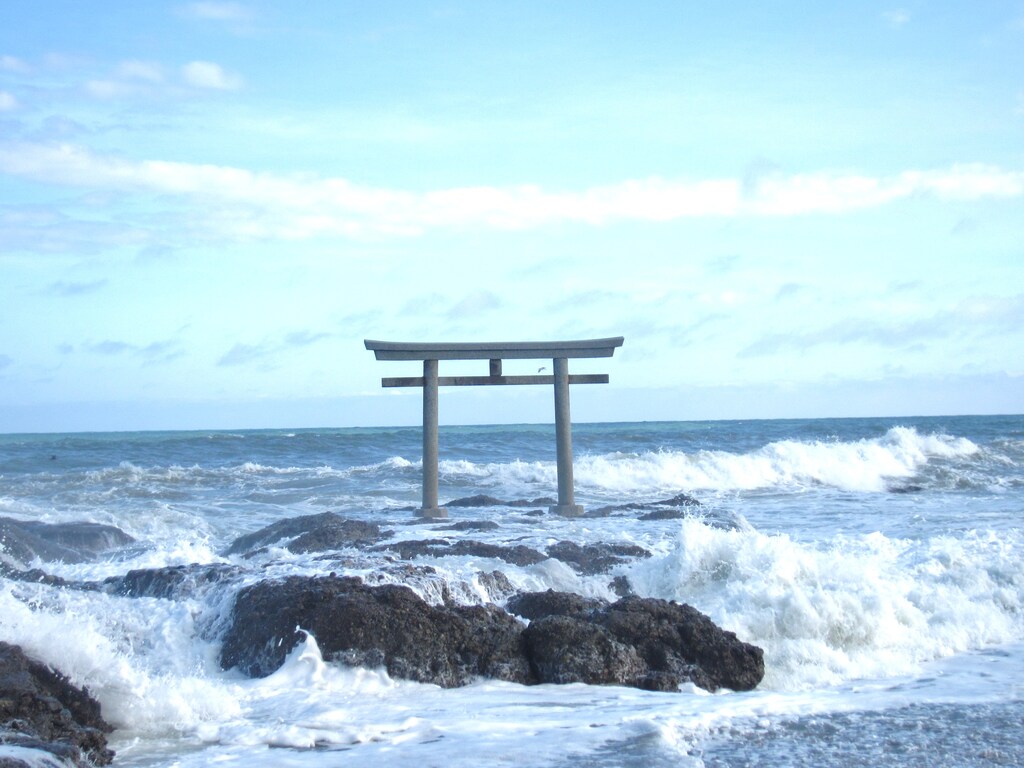 Kamiiso torii at Oarai Isosaki Jinja