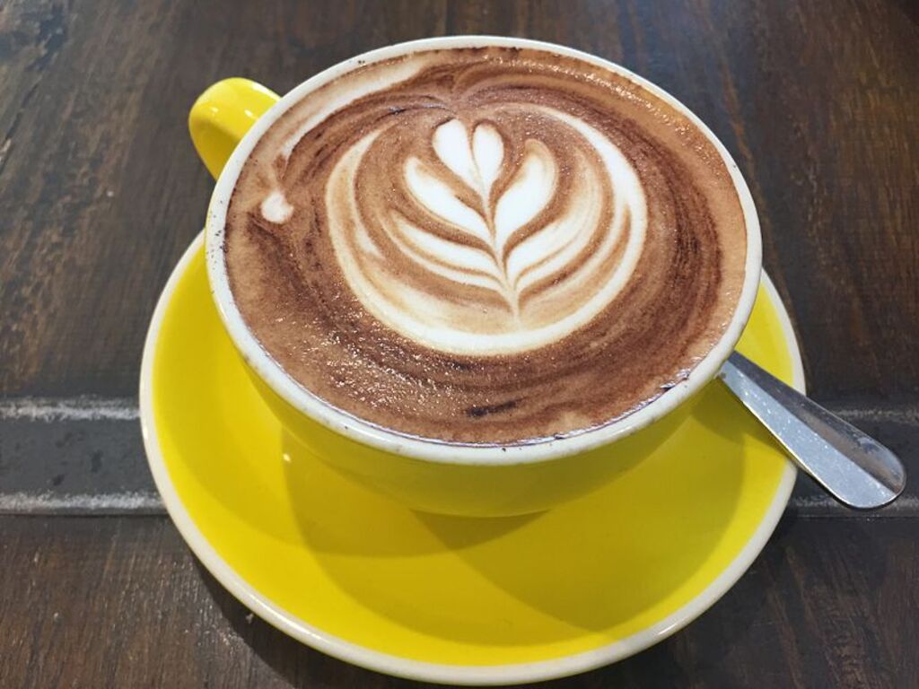 A cup of cappuccino at Indooroopilly Shopping Centre