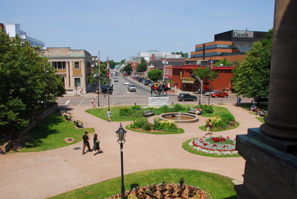 University Avenue from Province House. Charlottetown, Prince Edward Island, Canada