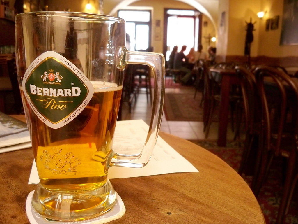 bernard beer, prague cafe