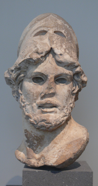 Metropolitan marble head of Greek general