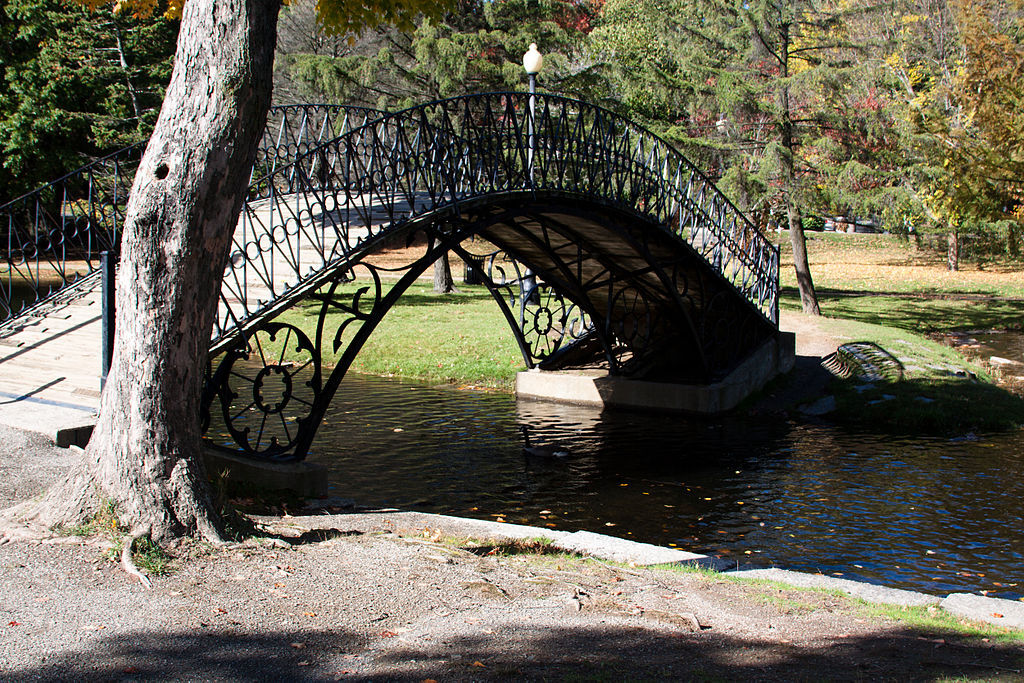 Worcester Massachusetts Elm Park Iron Bridge