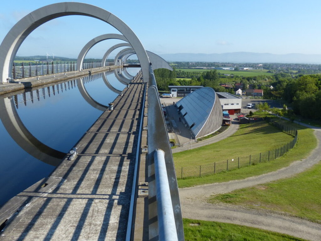 The Falkirk Wheel and Union Canal