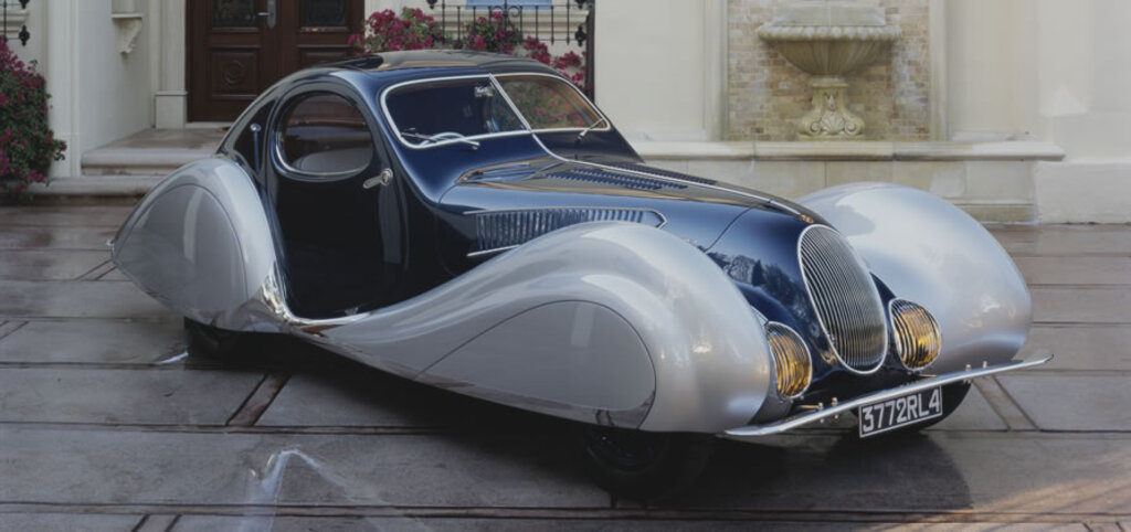 A Vintage Talbot On Display At Nethercutt Museum