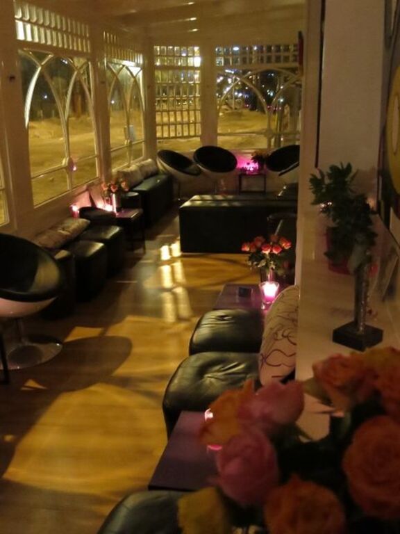 The reception area
