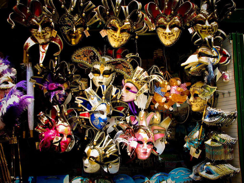 Venetian masks - shop in Venice