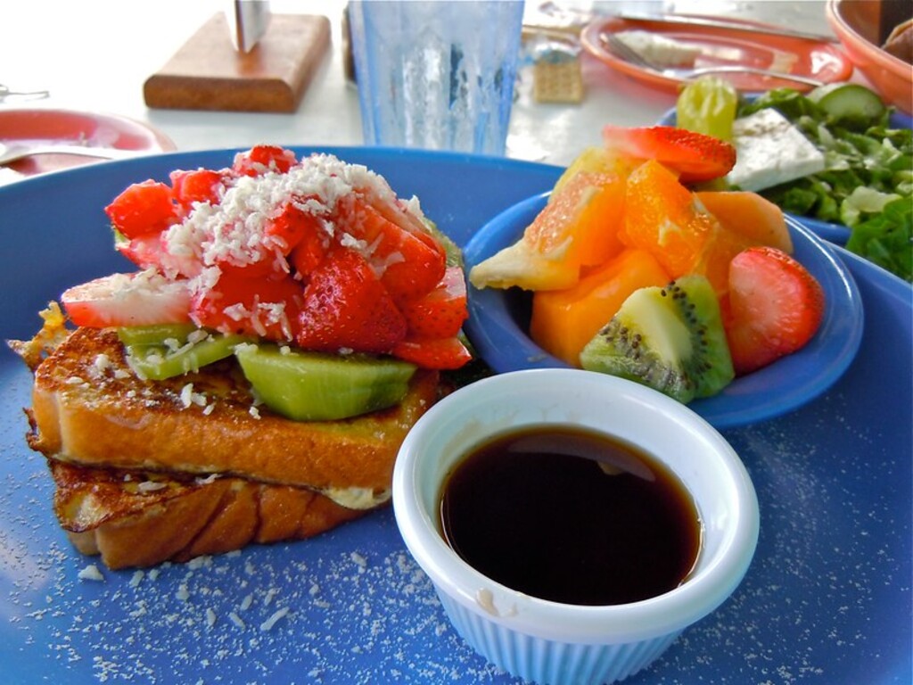 Cream Cheese and Coconut French Toast at Benny's
