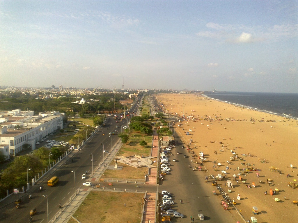 Marina Beach road,Chennai