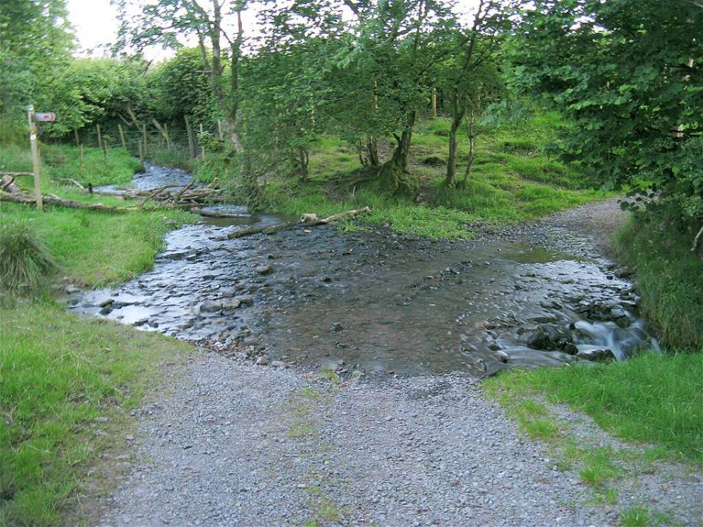 Track to Llwyn-bedw fords Nant Llygad Llwchwr