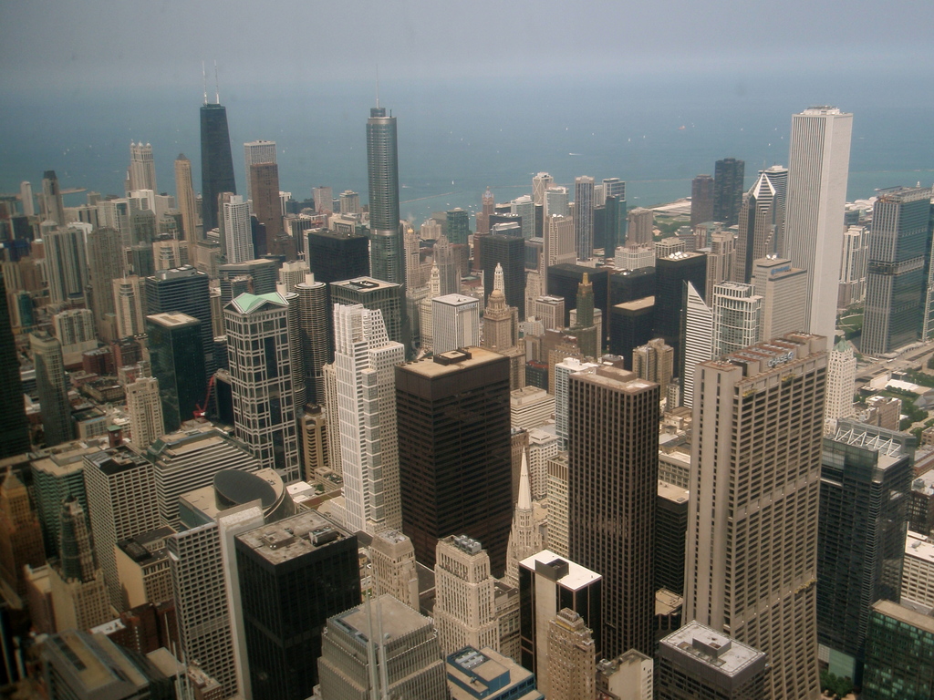 North View from the skydeck of Sears Tower