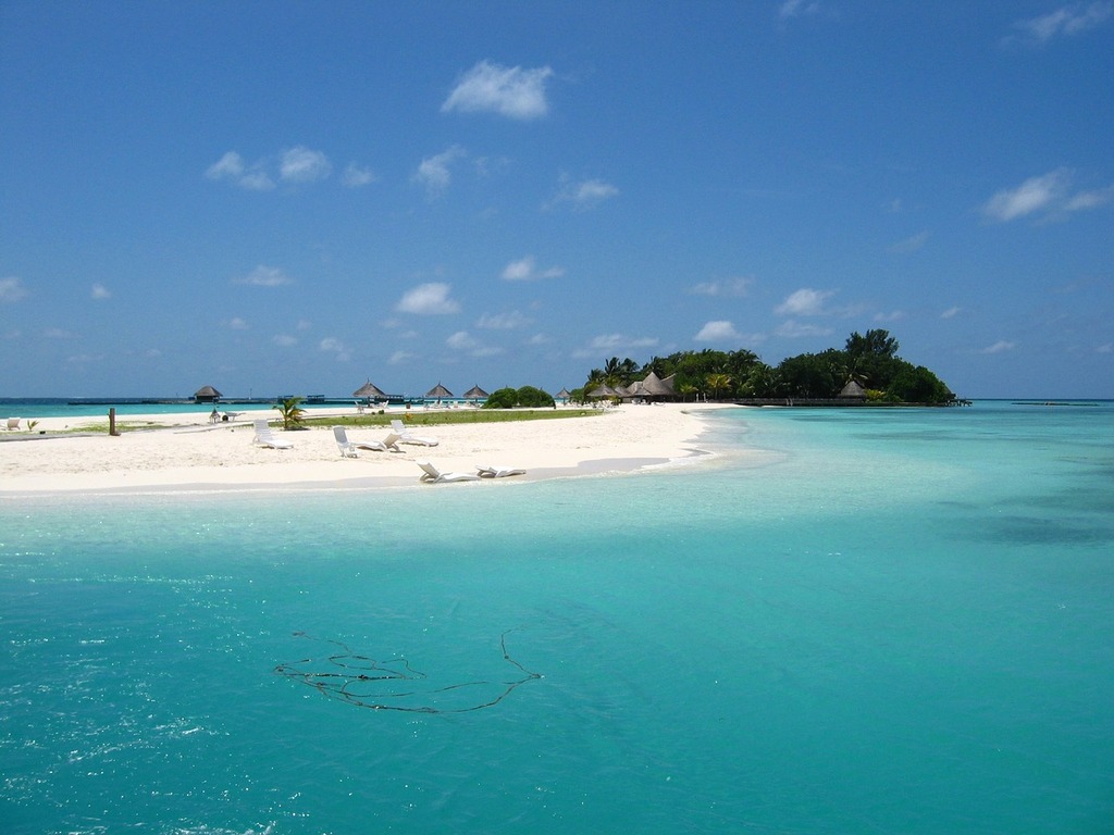 Holiday beach in the Maldives