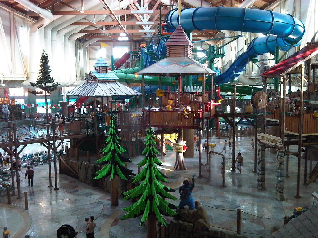 The waterpark at Great Wolf Lodge